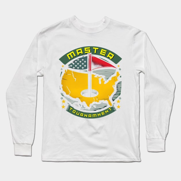 Masters Golf Tournament Long Sleeve T-Shirt by iCutTee